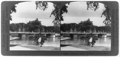 Scene in Public Gardens, Boston, Mass.