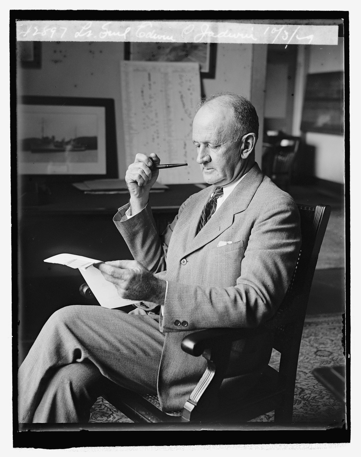 Lt. Genl. Edwin C. Jadwin, 10/3/29, [19]29 October 3. — historic photograph