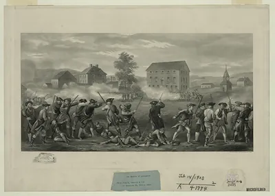 battle of lexington (daniels), Massachusetts