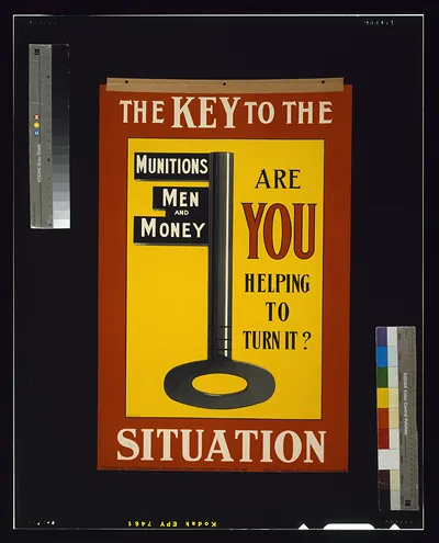 The key to the situation. Are you helping to turn it? / printed by Seargeant Bros. Ltd., London & Abergavenny.
