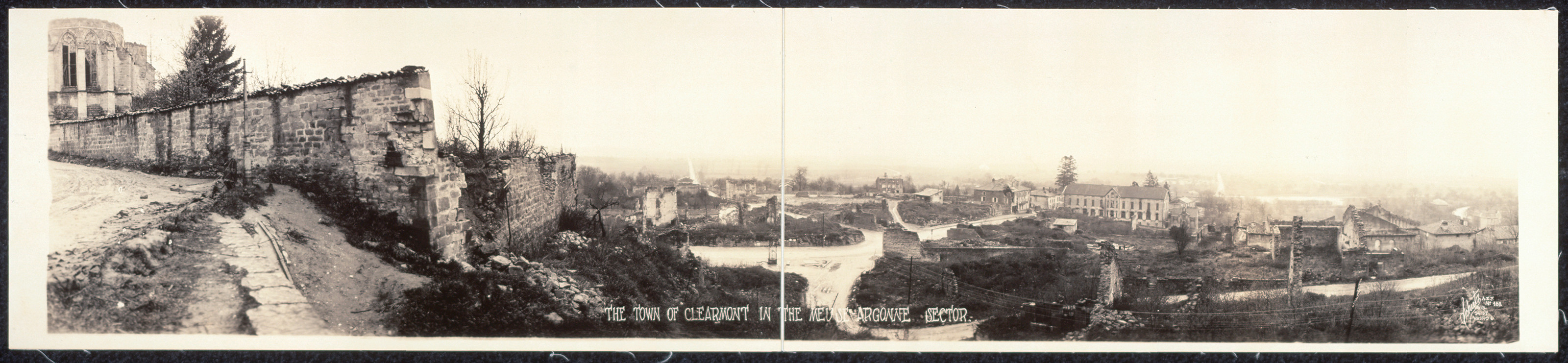 Town of Clearmont Meuse-Argonne sector, France, 1918, 1918 — historic image