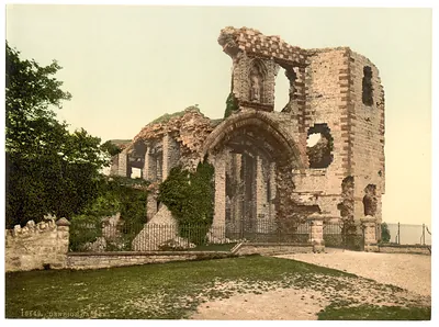 The castle Denbigh Wales