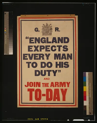 England expects every man to do his duty" and join the army to-day / H.T. & Co."