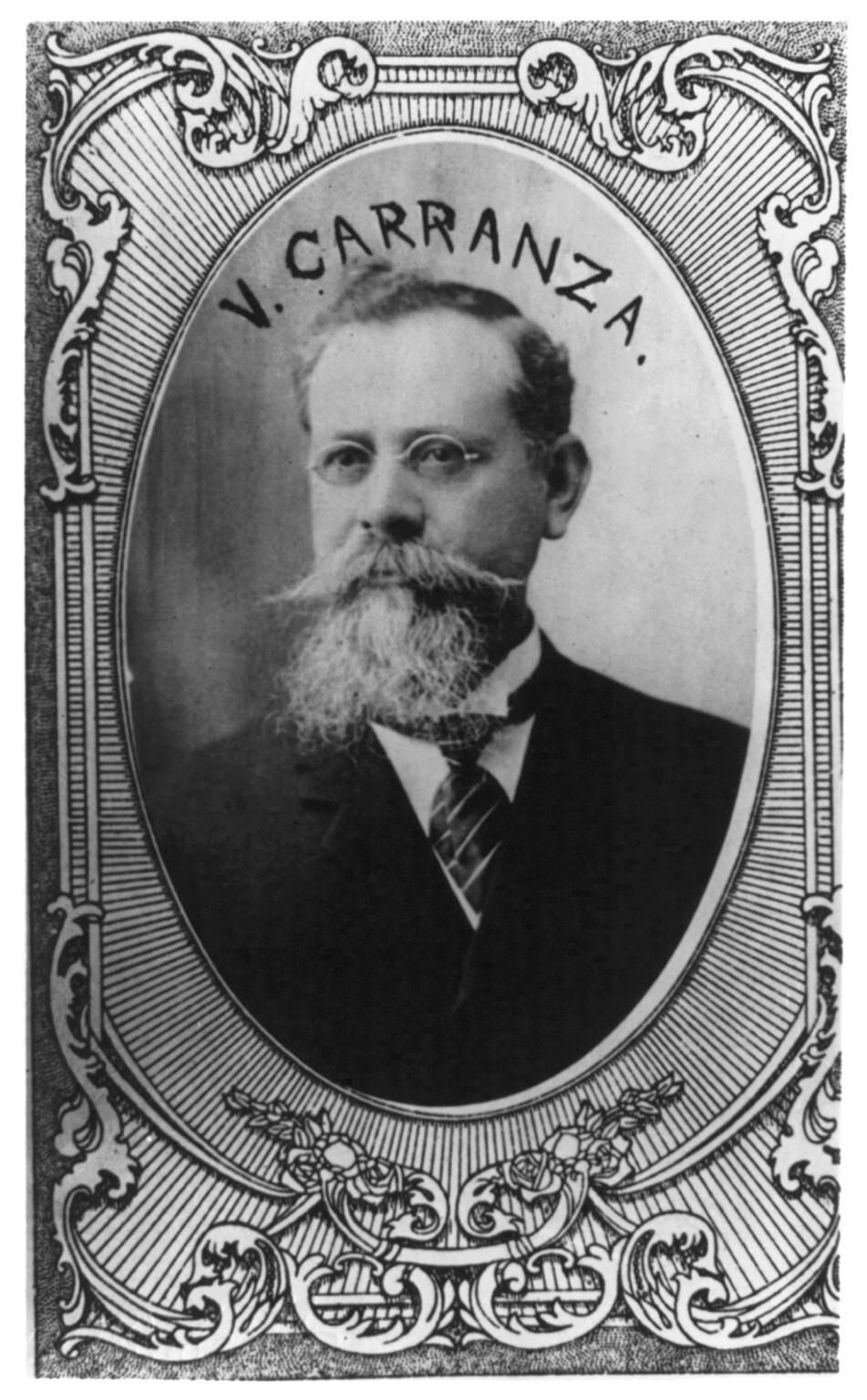 [Venustiano Carranza, Pres. Mexico, 1859-1920, head and shoulders portrait, facing left] — historic photograph