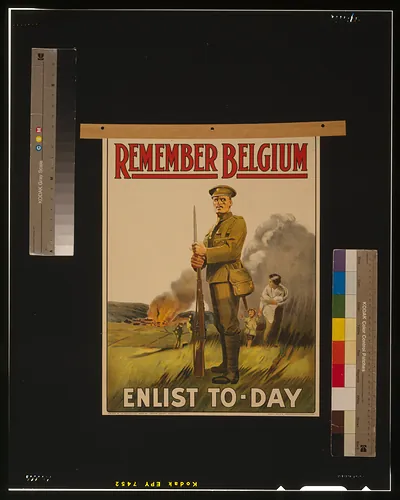 Remember Belgium--Enlist to-day / Henry Jenkinson Ltd., Kirkstall, Leeds.