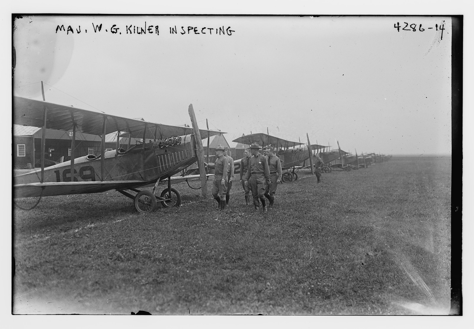 Maj. W.G. Kilner inspecting, n/a — historic photograph