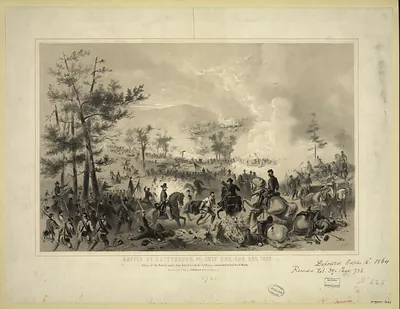 Battle of Gettysburg, Pa. July 2nd. and 3rd