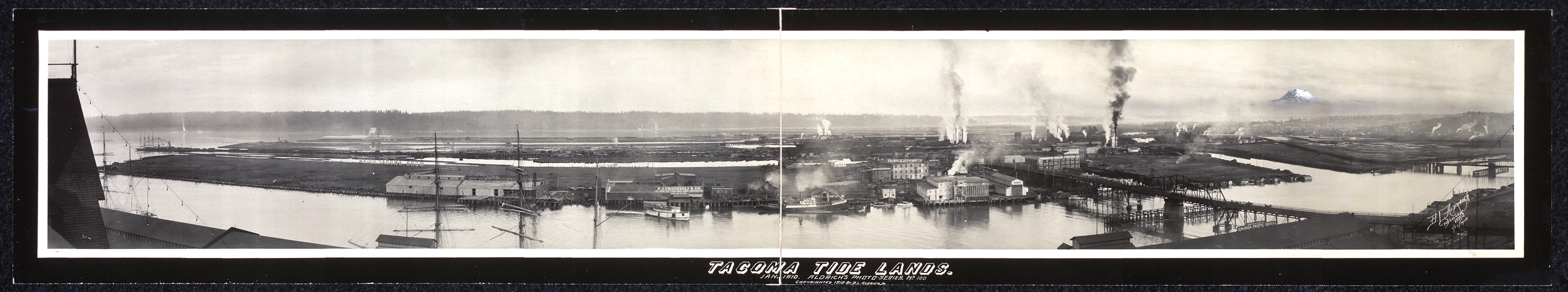 Tacoma tide lands, January, Washington, 1910, 1910 — historic image