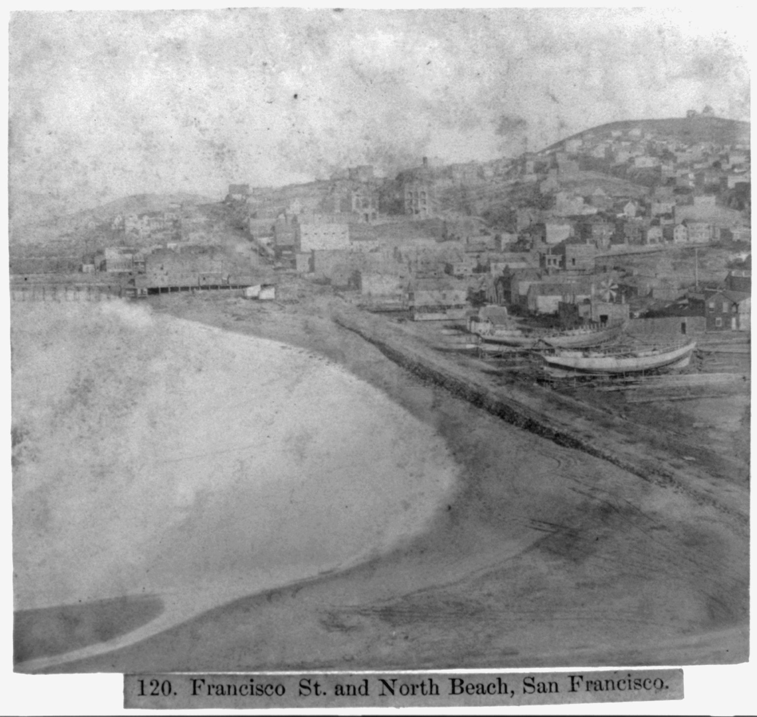 Francisco Street and North Beach - San Francisco, [published 1866] — historic photograph