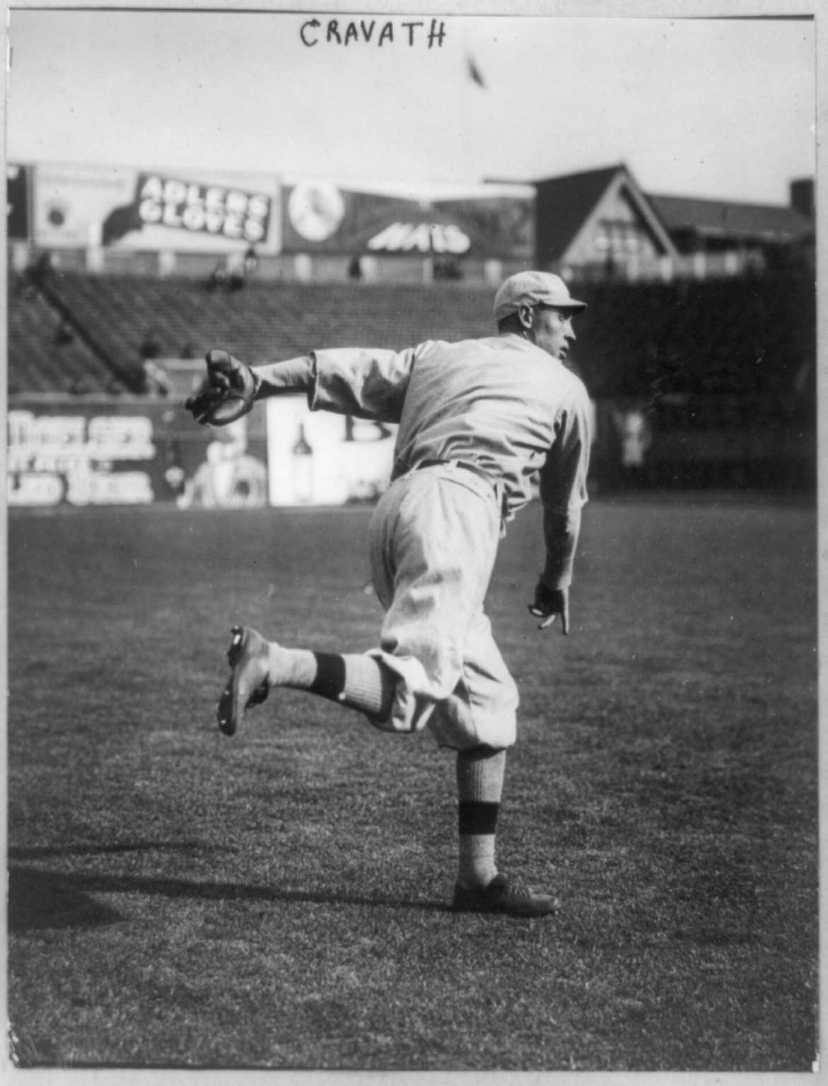 [Dode Paskert, baseball player for the Philadelphia Phillies, throwing baseball], [1912 May 8] — historic photograph