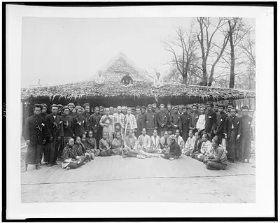 [Native workers in Javanese Village, Paris Exposition, 1889]