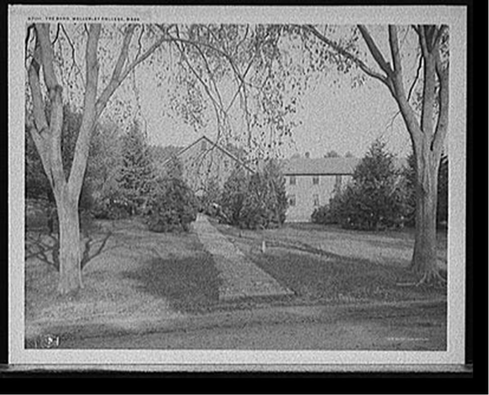 The Barn, Wellesley College, Mass., c1908. — historic photograph