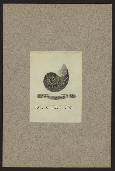 Bookplateof Oliver Wendell Holmes