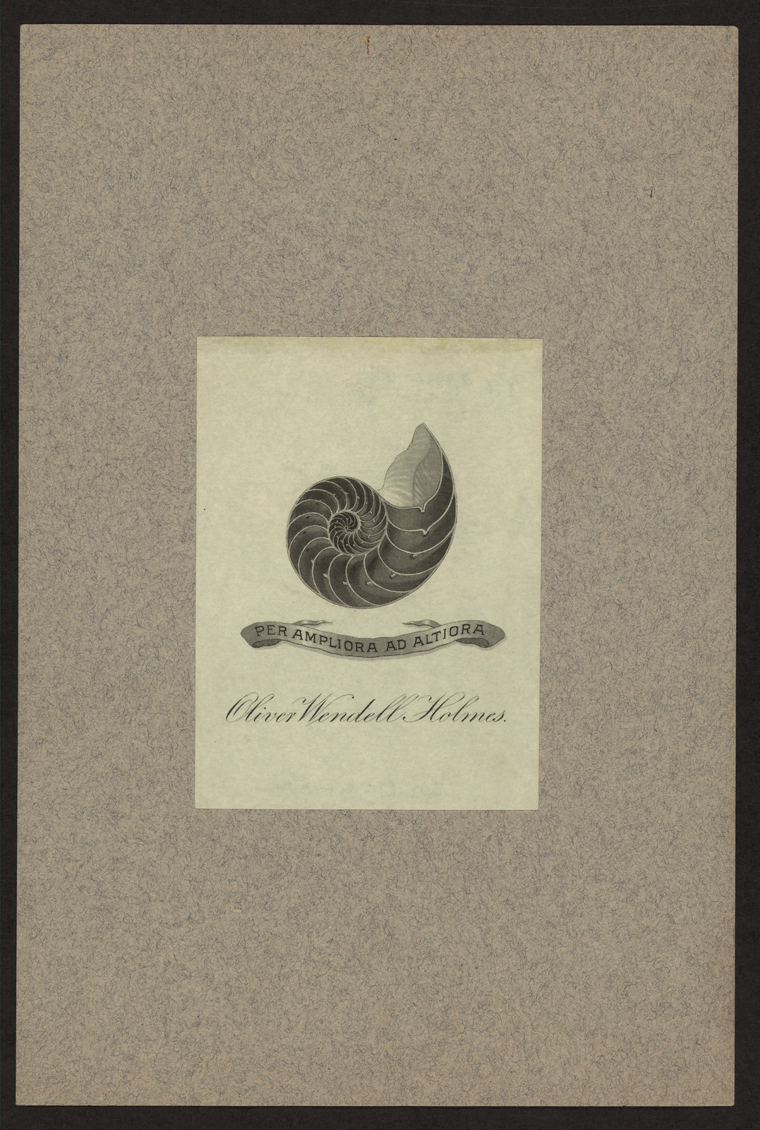 Bookplateof Oliver Wendell Holmes — historic image