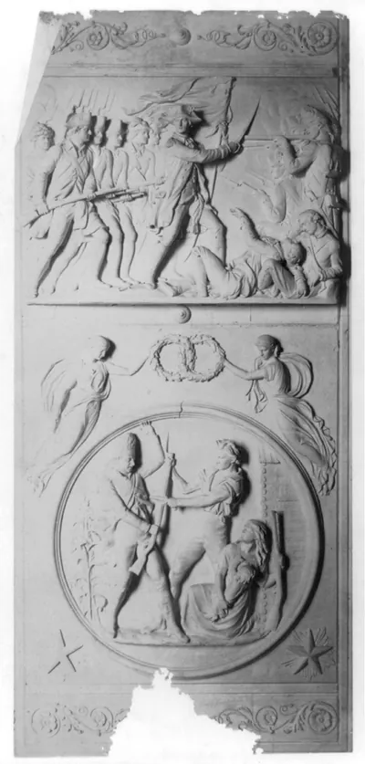 [Panel and medallion details from bronze doors for the east portico of the Senate wing, U.S. Capitol]