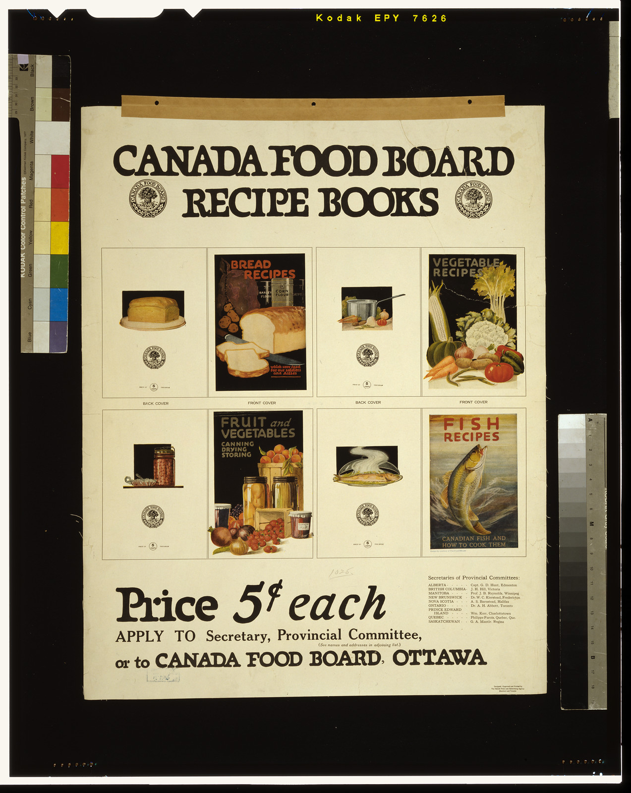 Canada Food Board recipe books, 1914 — vintage poster