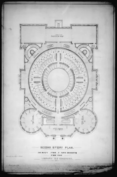 [Library of Congress, Washington, D.C. Second story plan]