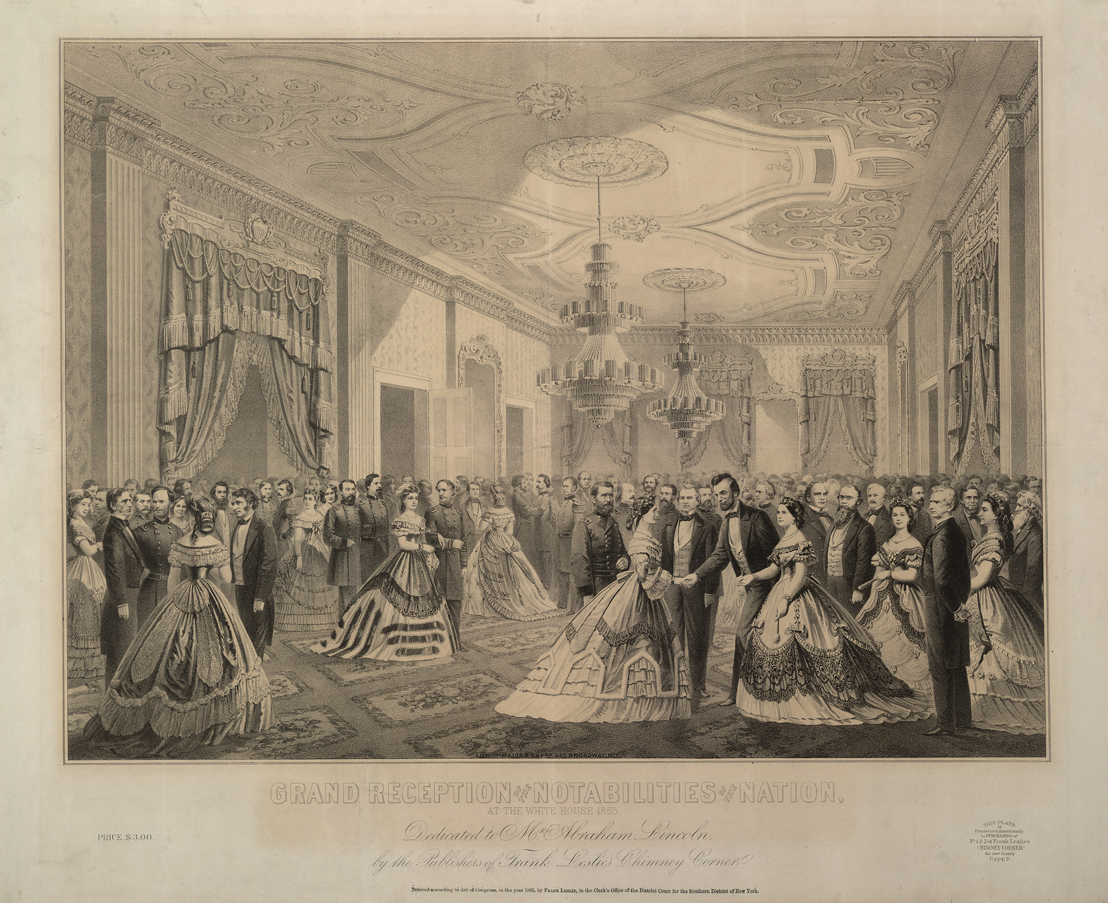Grand Reception of Notabilities of the Nation at the White House — historic image