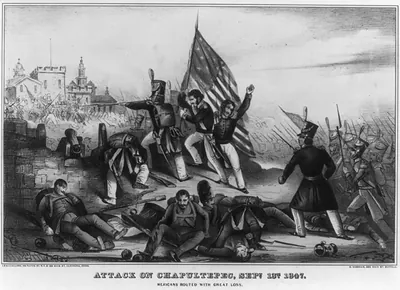 Attack on Chapultepec, Sept. 13th 1847--Mexicans routed with great loss / E.B. & E.C. Kellogg, N.Y. & Hartford, Conn. ; D. Needham, Buffalo.