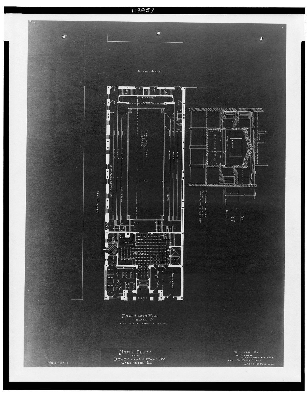 Historic Architecture - Washington DC - Hotel (Hotel Dewey) for Dewey — historic image