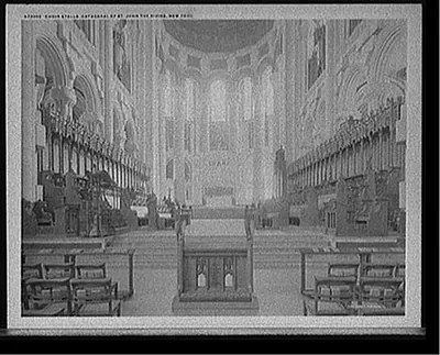 Choir stalls, Cathedral of St. John the Divine, New York