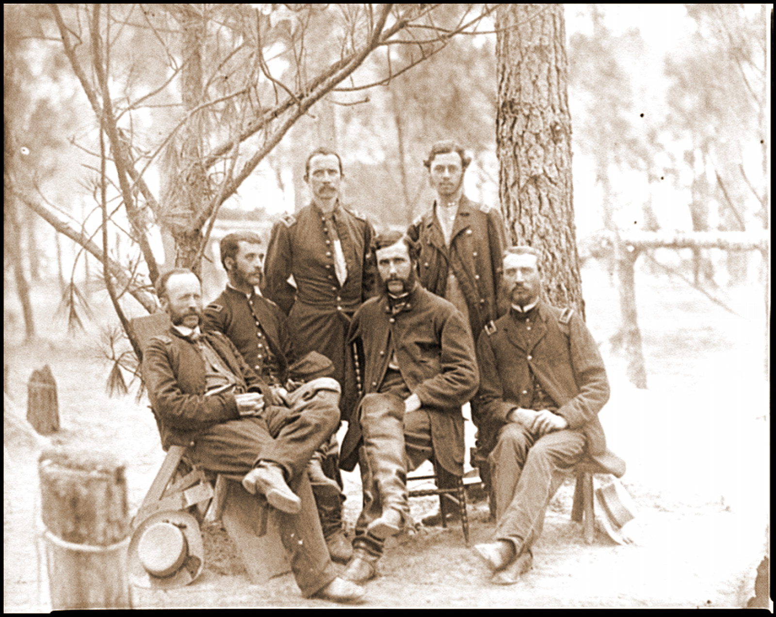 Broadway Landing Va. Surgeons of 4th Division 9th Corps, 1864 — historic photograph