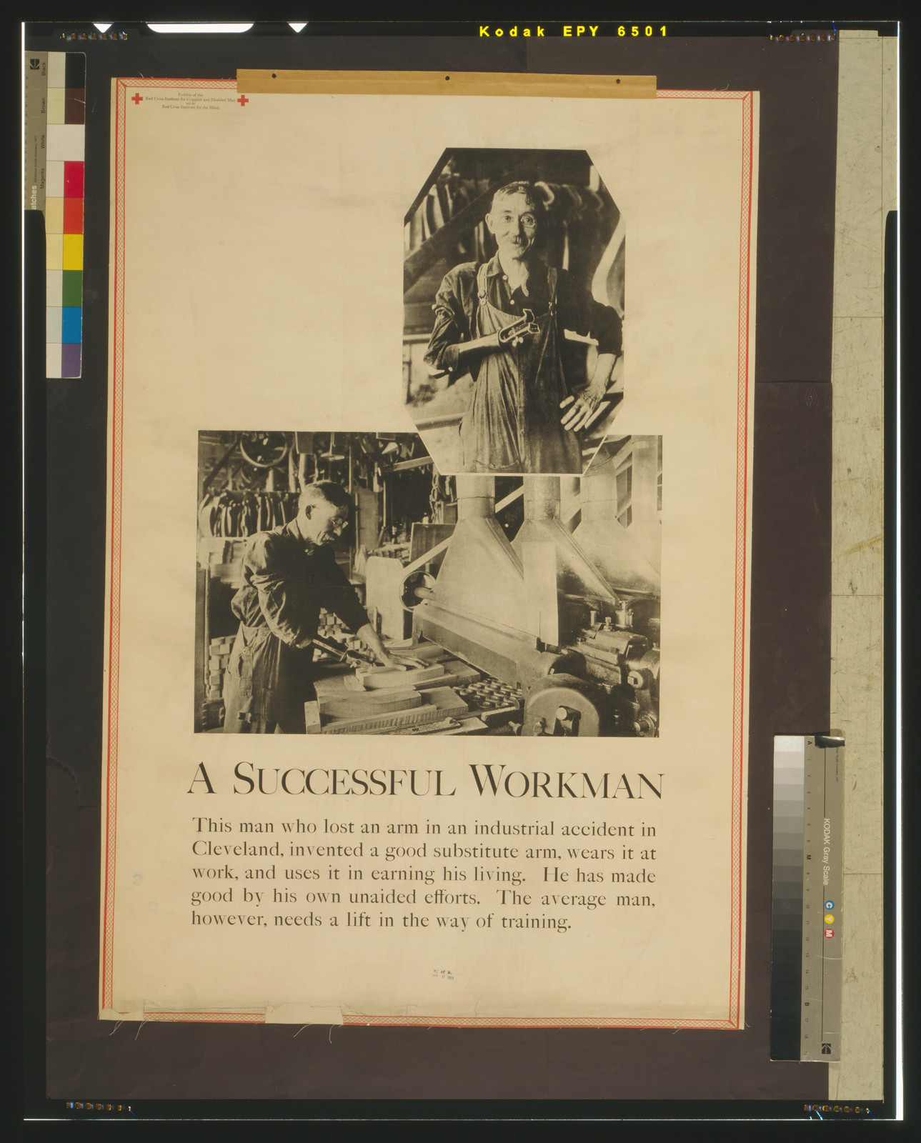 A successful workman, 1919 — vintage poster