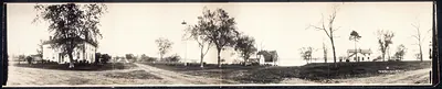 View of three houses at Nauvoo, Illinois, 1925