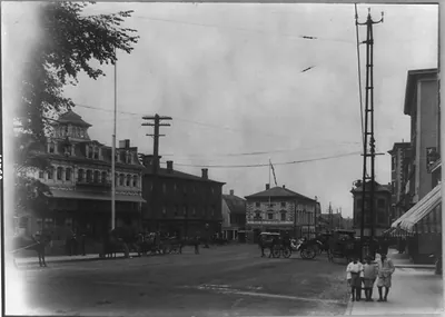 Washington Square, Thames & Touro Streets, Newport, Rhode Island