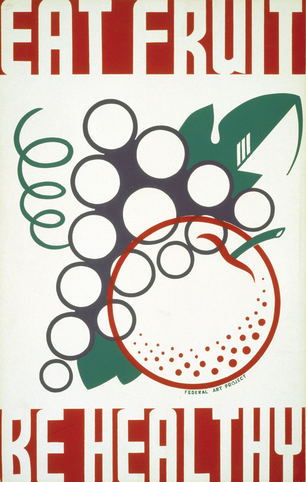Eat Fruit - Be Healthy, c. 1938 — vintage poster