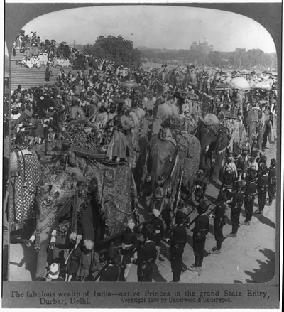 India - Delhi - Native princess in the grand state entry, Durbar