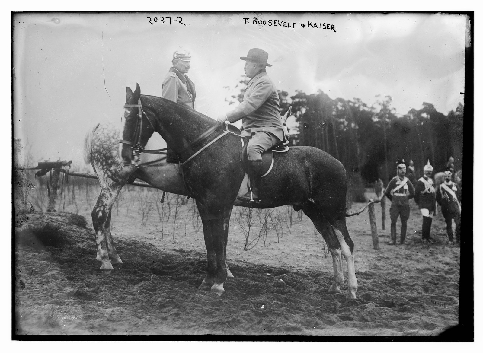 T. Roosevelt and the Kaiser, n/a — historic photograph