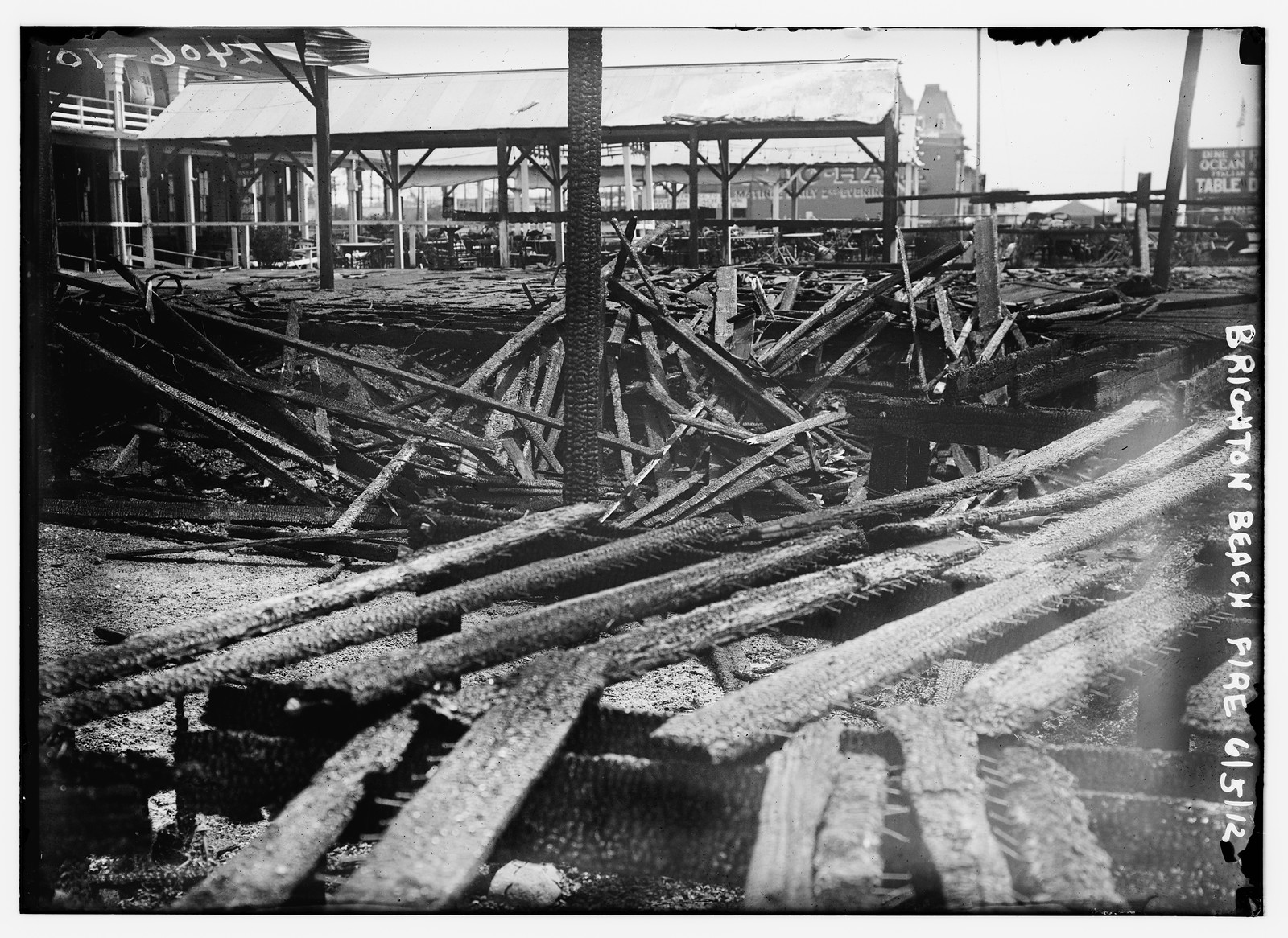 Brighton Beach fire, 1912, 1912 — historic photograph