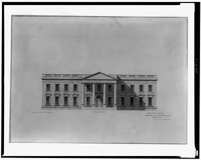 Architectural drawing for a museum (National Museum") Washington