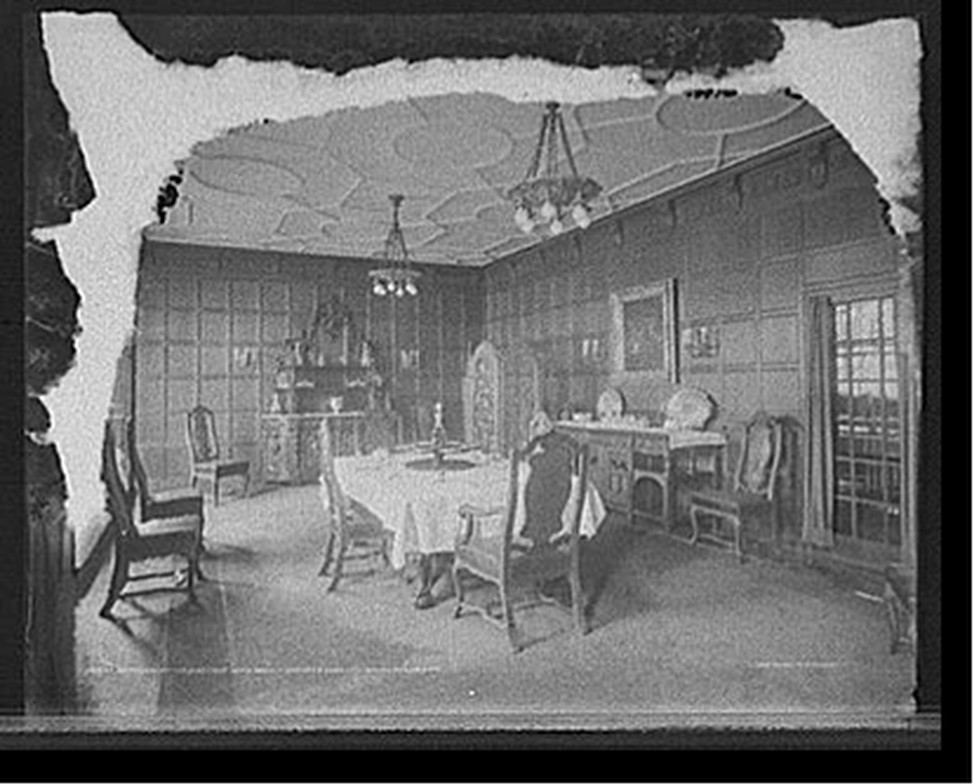 Distillery offices, directors' lunch room, H. Walker & Sons, Ltd., Walkerville, Ont., [between 1900 and 1915] — historic photograph