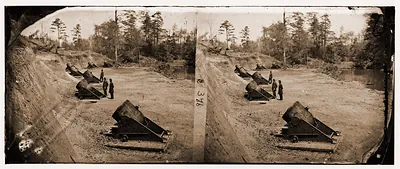 Yorktown Virginia (vicinity). Battery No. 4 mounting 13-inch mortars. South end