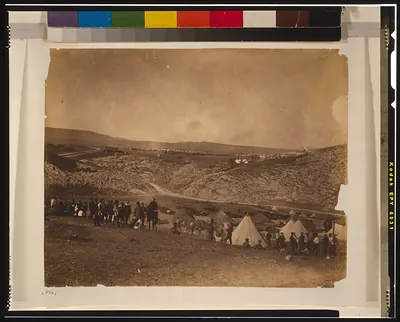 Encampment of horse artillery.