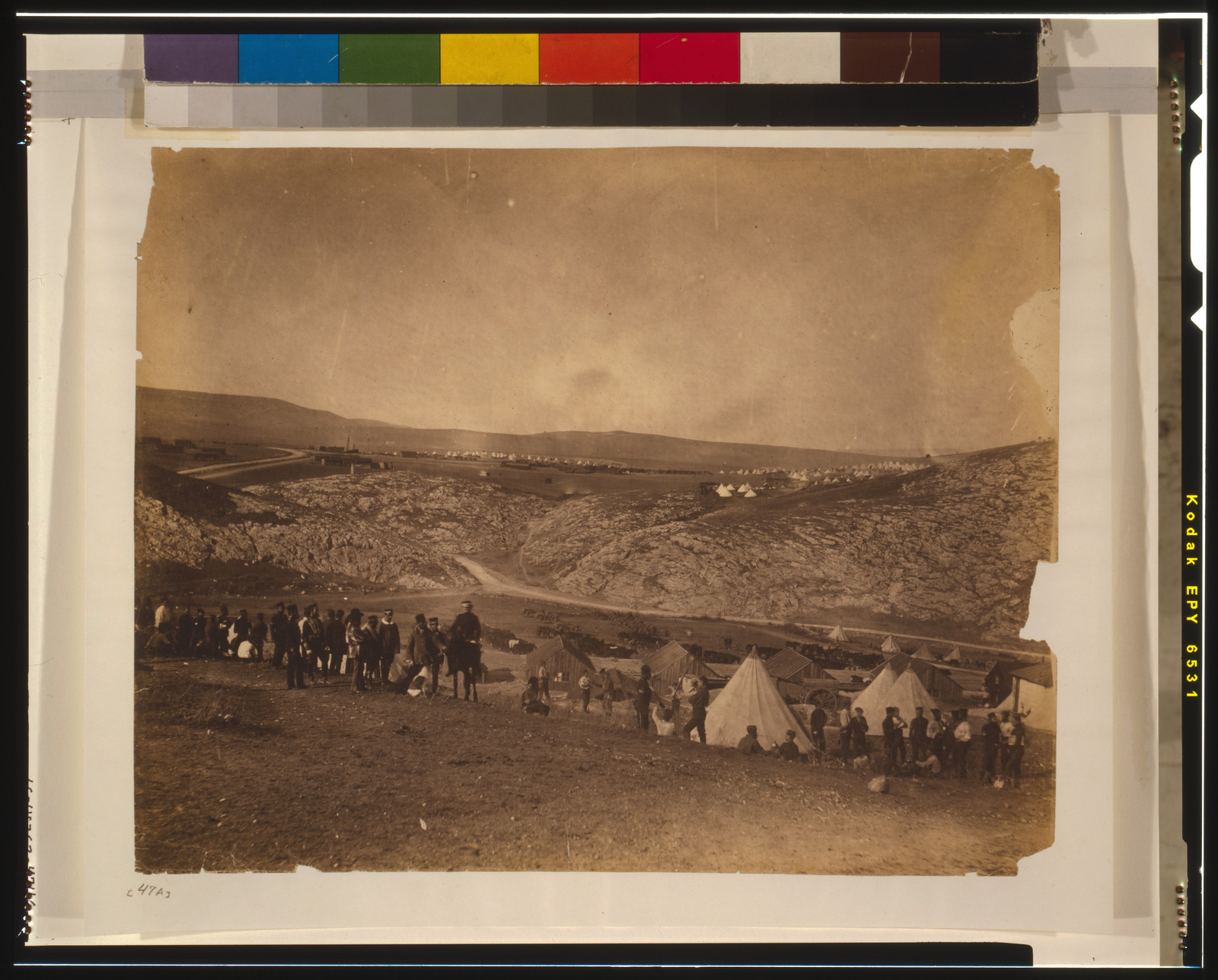 Encampment of horse artillery., [1855] — historic photograph
