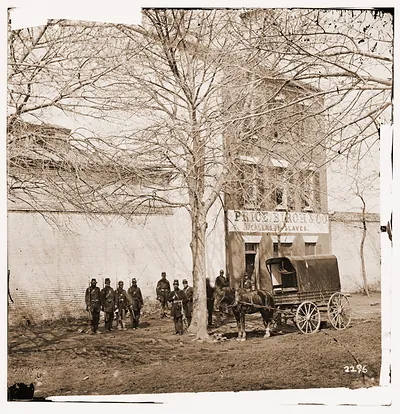 Alexandria Virginia. Slave pen. (Price Birch & Co. dealers in slaves)