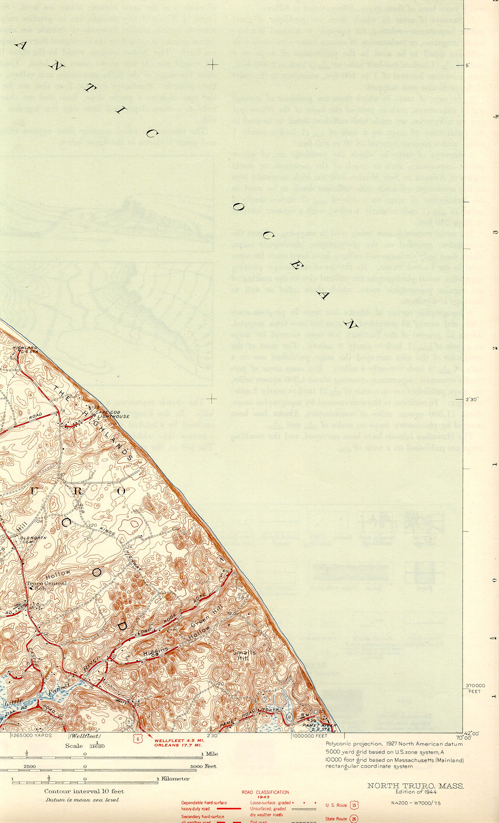 trur 44 se, Massachusetts — antique map