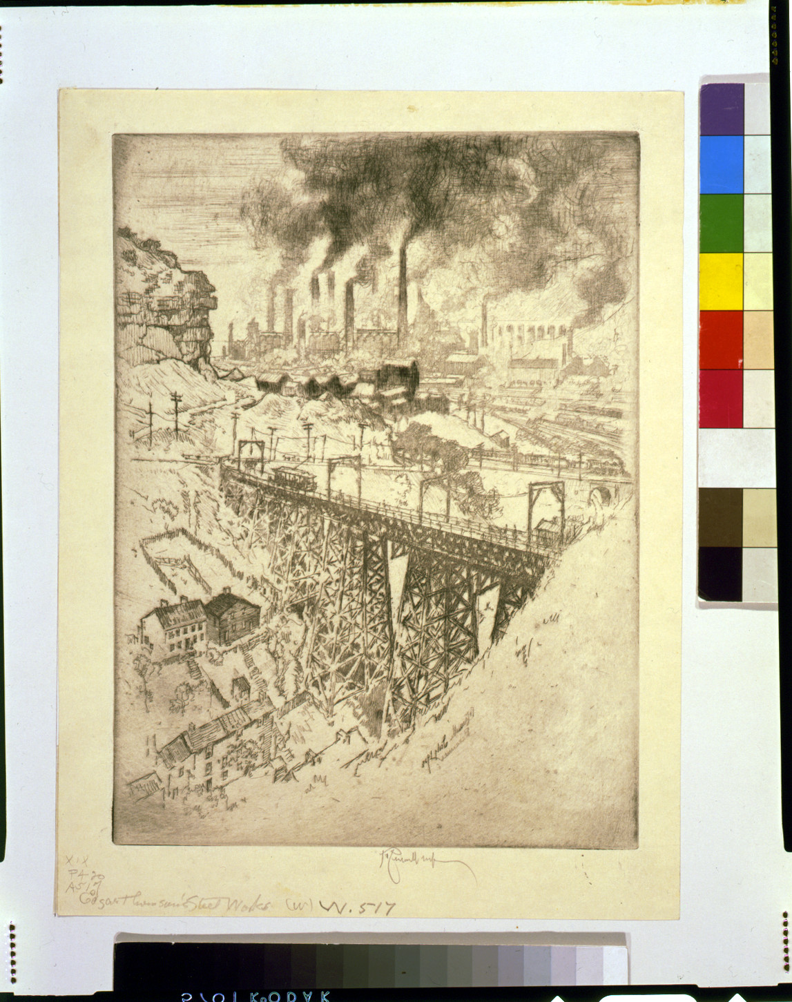 Edgar Thomson's Steel Works / Pennell., [1909] — historic print