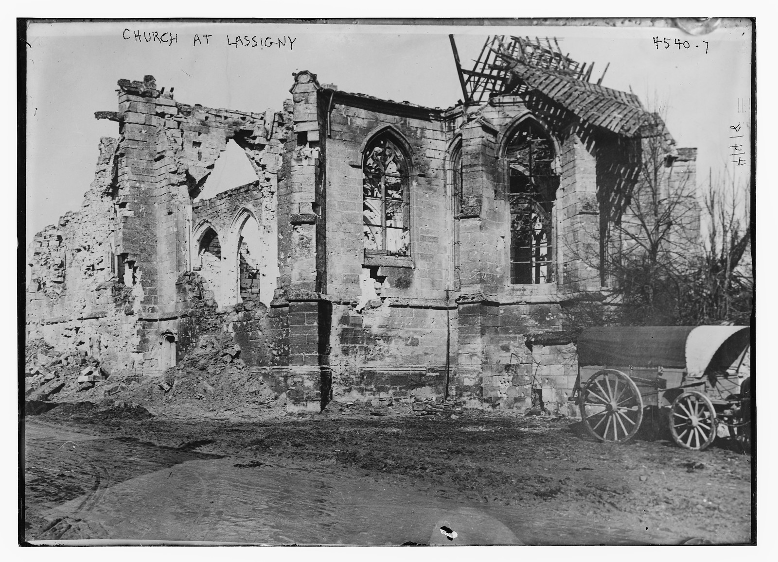 Church at Lassigny, n/a — historic photograph