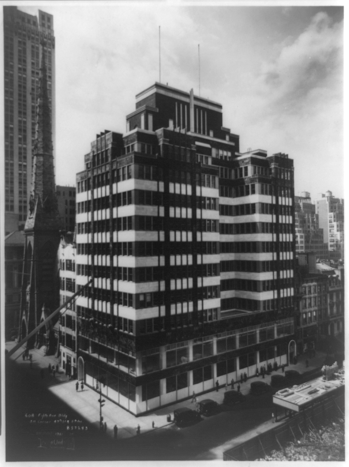 608 - Fifth Ave. Bldg., S.W. corner of 49th St. & 5th Ave., [New York City], c1931 Nov. 20. — historic photograph