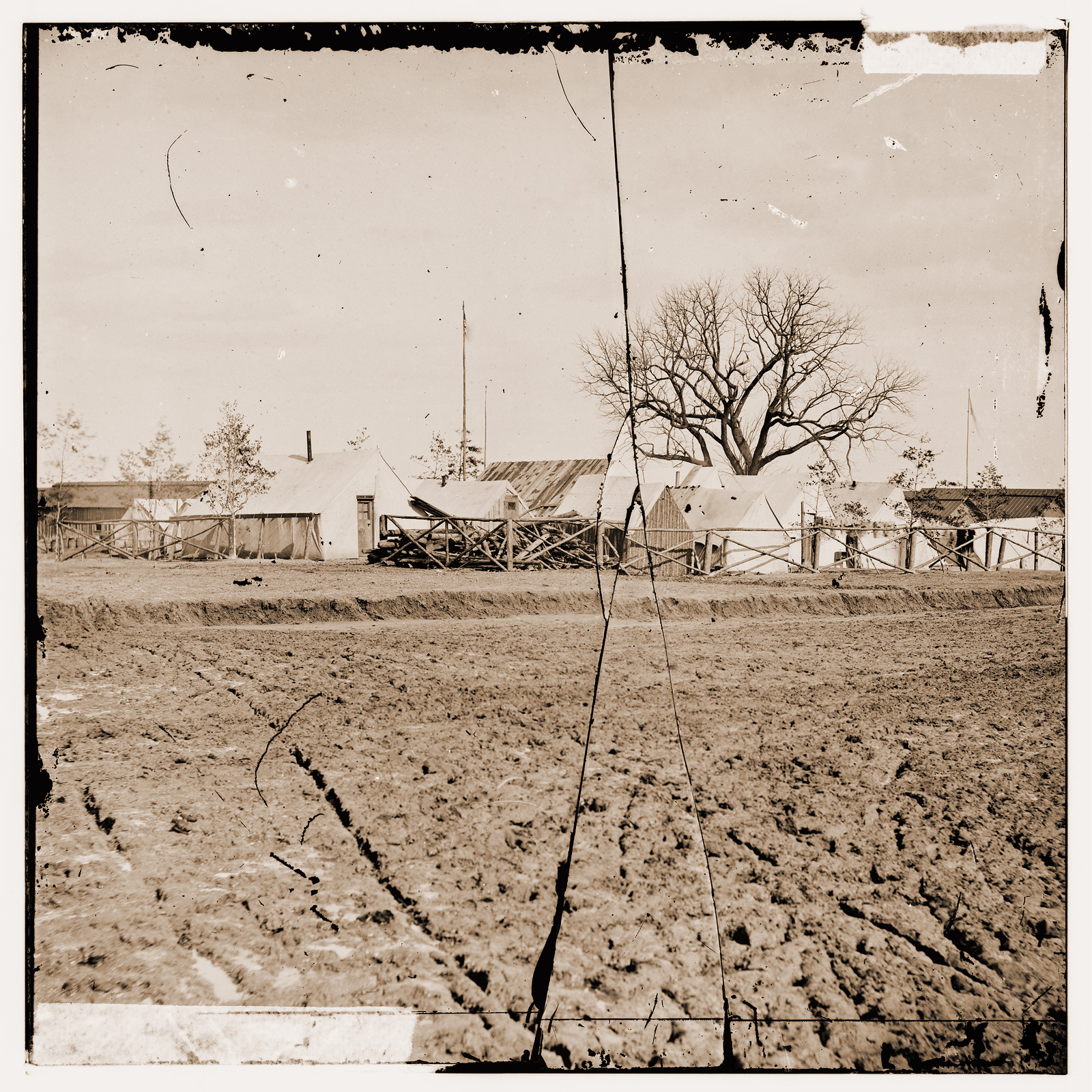 Camp, 1861 — historic photograph