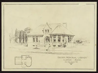 Brown Memorial Library, Clinton, Maine