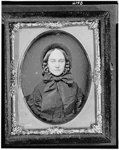 [Unidentified woman, head-and-shoulders portrait, facing front]