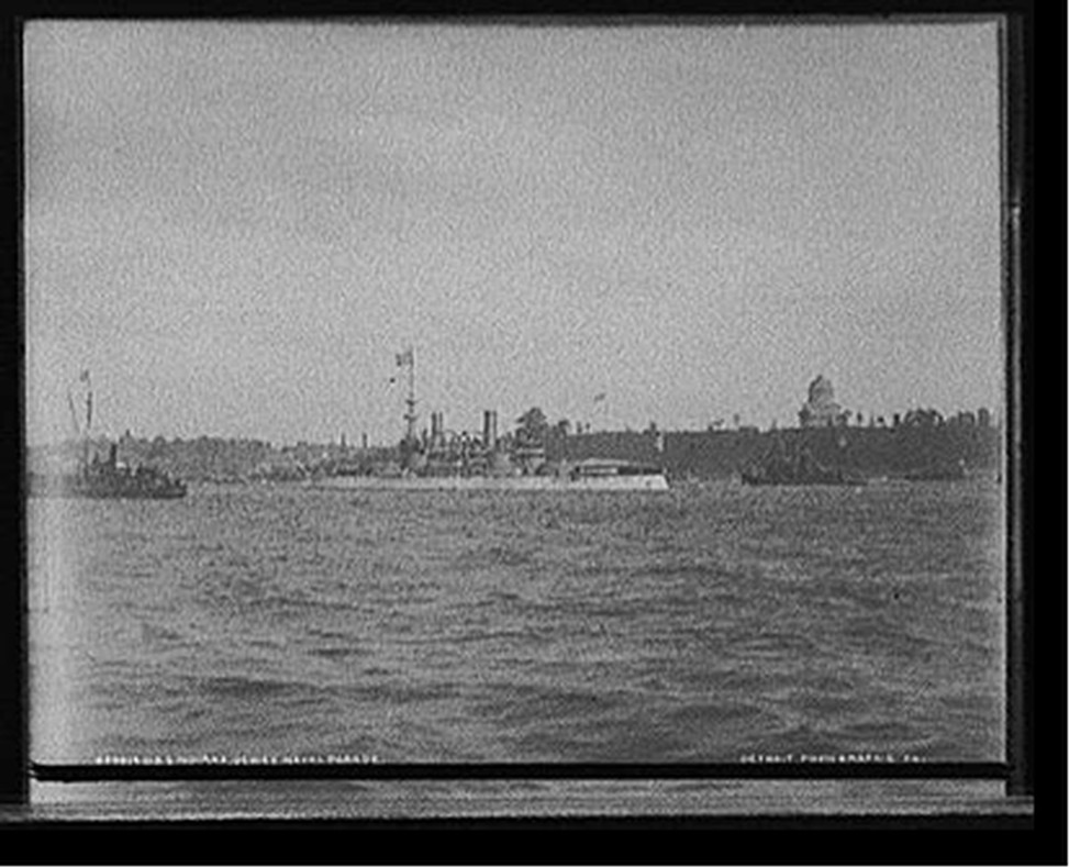 U.S.S. Indiana, Dewey Naval Parade, [1899] — historic photograph