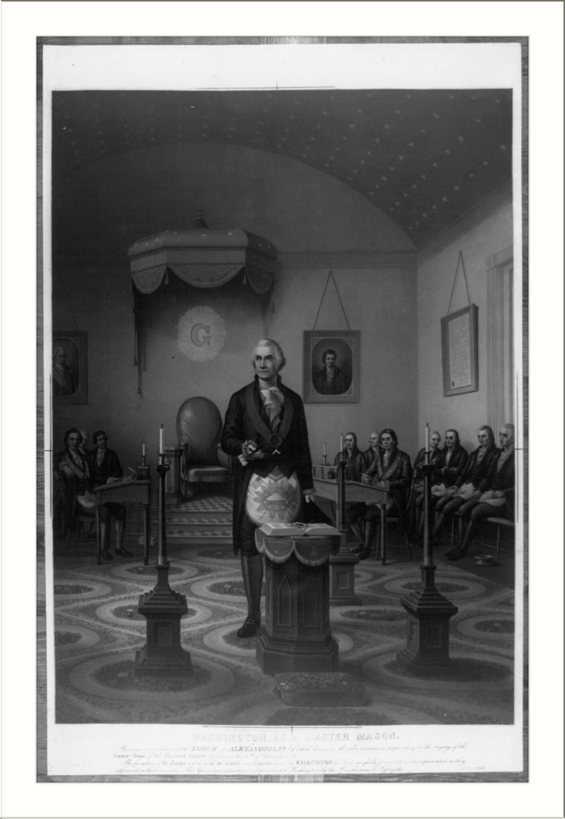 Washington as a master Mason, [c1870] — historic print