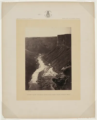 Grand Canon, Colorado River Near Paria Creek, Looking West