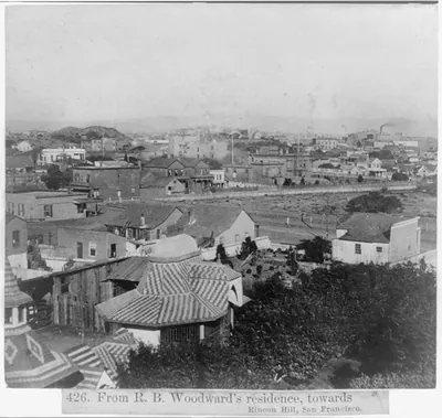 From R.B. Woodward's residence, towards Rincon Hill, San Francisco